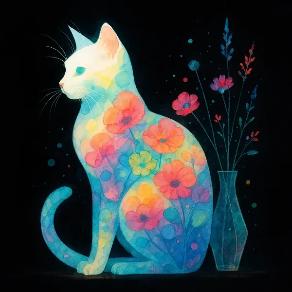 花びら猫の夢幻の庭園