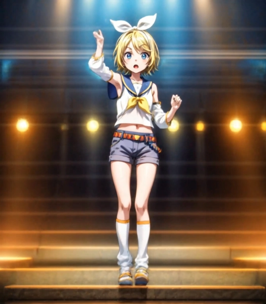 【再投稿】ウィンク(鏡音リン)