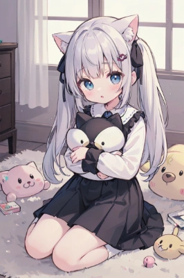 ぬいぐるみだらけの部屋