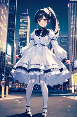 白のゴスロリ