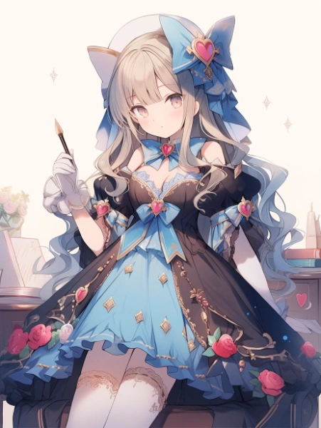 No.906 ファンタジー画家✕ロリータファッションの女の子