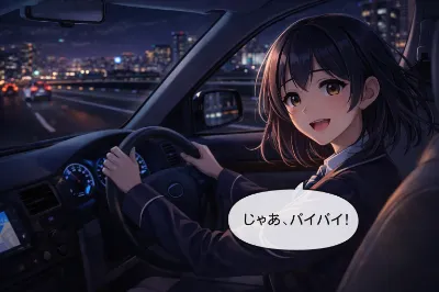 じゃあ、バイバイ!