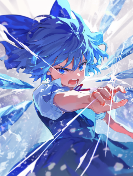 激戦中のチルノ