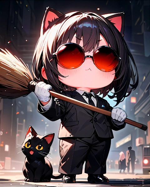 😼「掃除は任せろ！！」