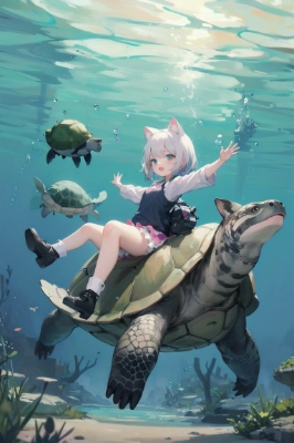 新種生物「猫亀!!」