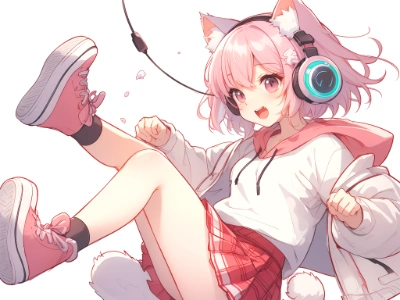 pink sneakers