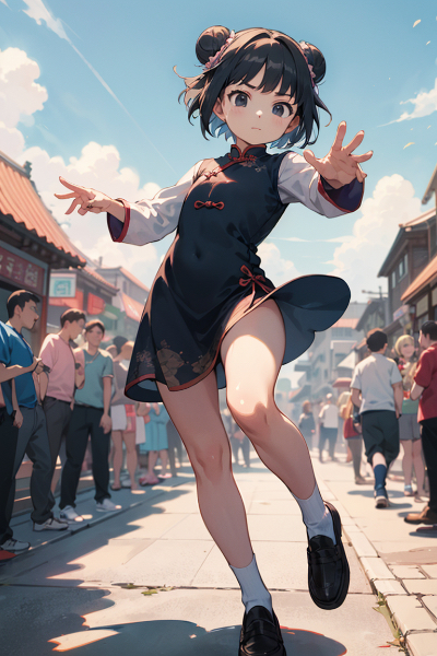 チャイナドレスのカンフーロリ少女其之六