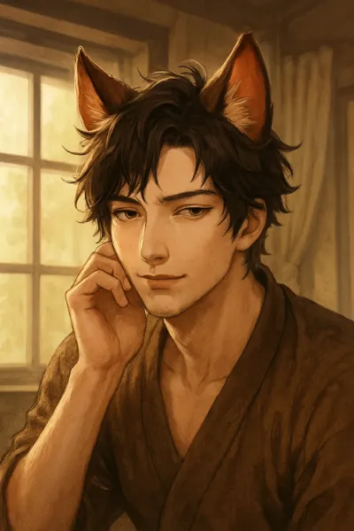 窓辺で佇む狐耳の青年の秘密