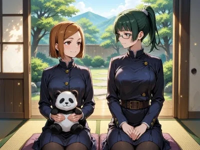 パンダと野薔薇と、つきそい？の真希