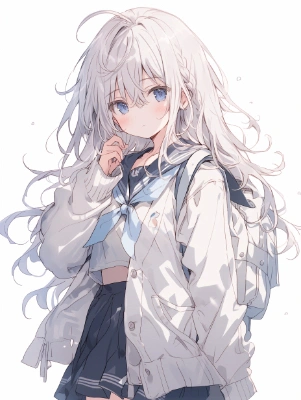 銀髪少女