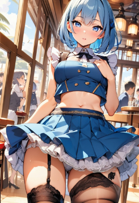 昼の青髪さん