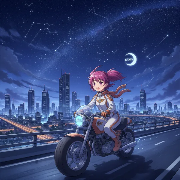 星降る街を駆け抜ける少女の夜