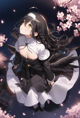 桜を見上げて