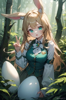 大きな卵を発見