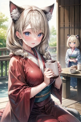 寒いときはこれですよね、飲みますか？