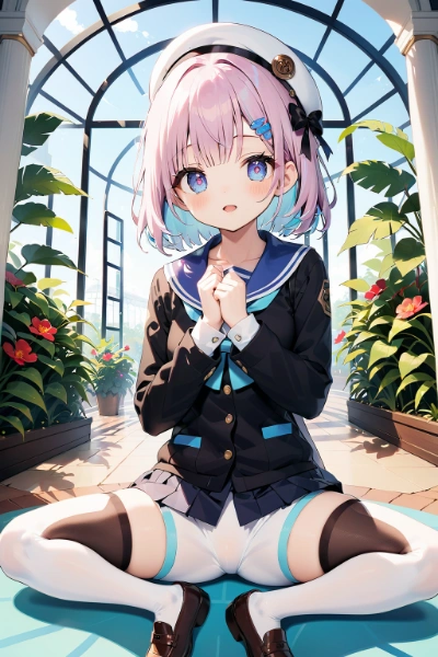 制服ベレー帽さん(ちちぷい生成機能)