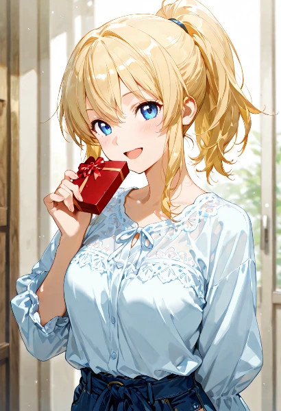 少女のサプライズプレゼント