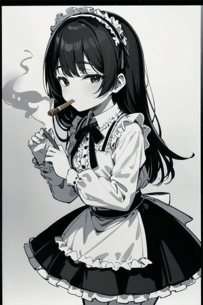 smoking girl