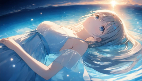 水面に浮かぶ