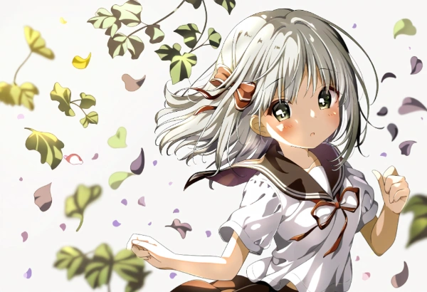 白髪少女