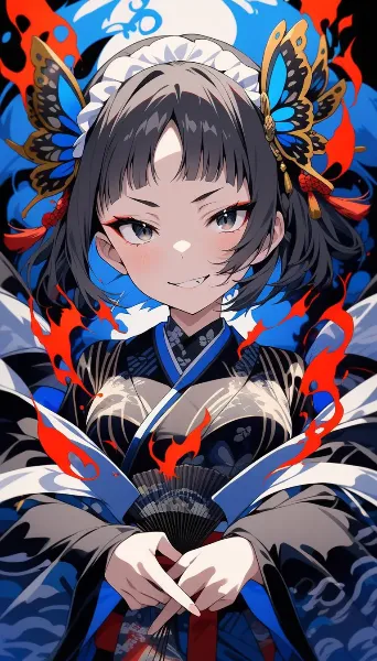 企み顔のアンジェ