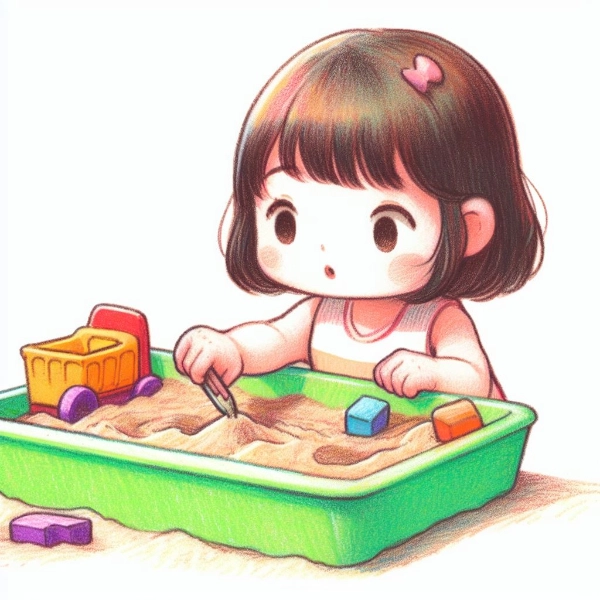 こども砂遊び