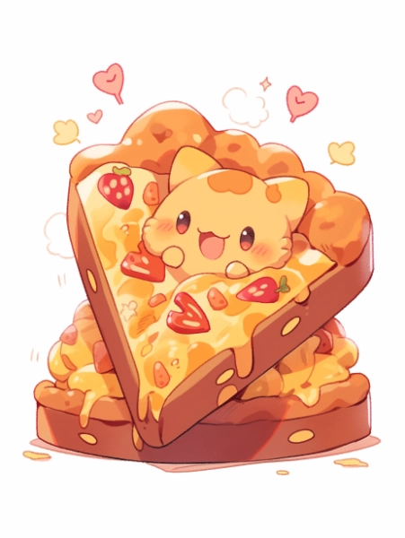 かわいいピザ
