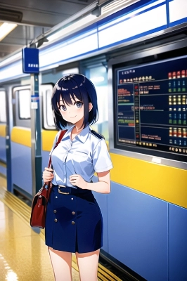 女性駅員さん