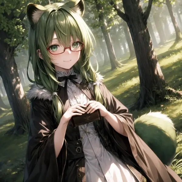 緑のたぬきのお姉さん