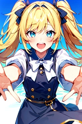 ツインテール学生少女3