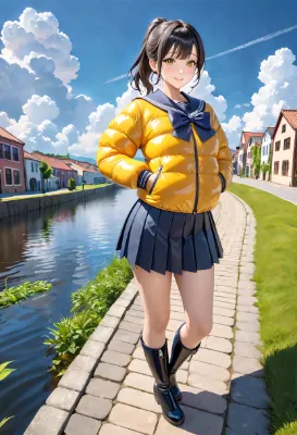 【参照生成用】セーラーダウンのJK