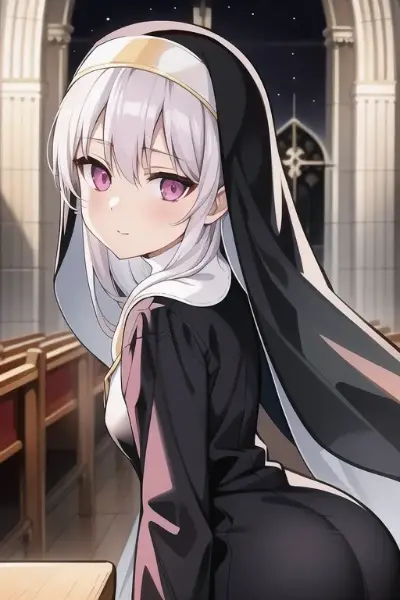 銀髪シスター01