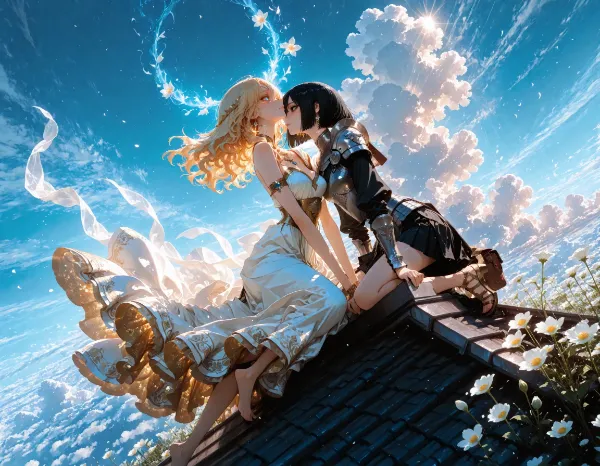 黒髪＆ブロンド・女神