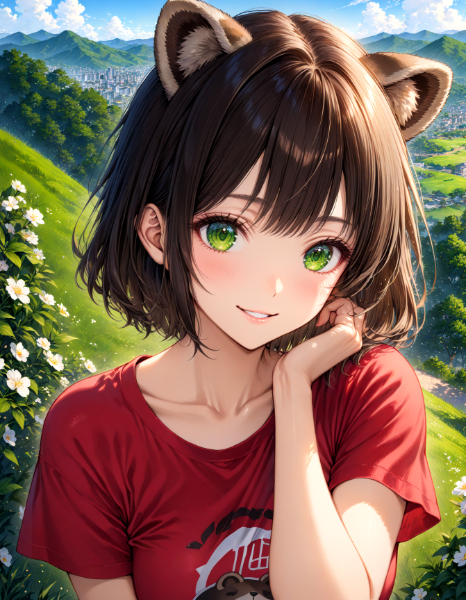 ポン子・首を傾げる