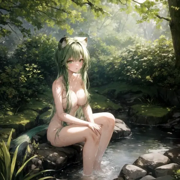 緑のたぬきのお姉さん