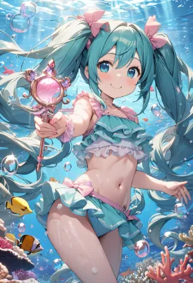海中の魔法少女