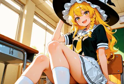 セーラー服の魔理沙