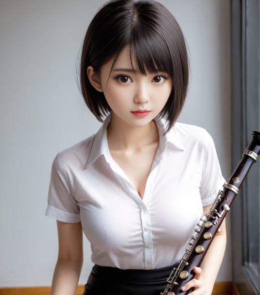 先生、クラリネットを吹いてください！