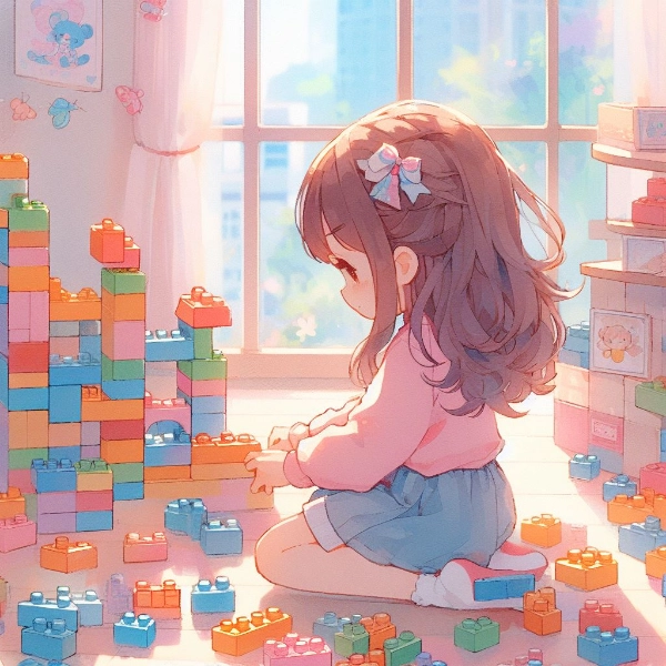 子供とレゴブロック