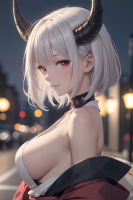 悪魔の着物横から