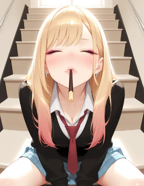 【その着せ替え人形は恋をする】喜多川海夢ポッキーキス