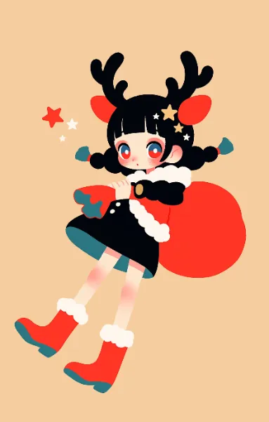 トナカイサンタガール