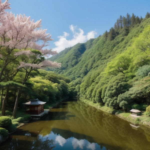 渓谷のような風景