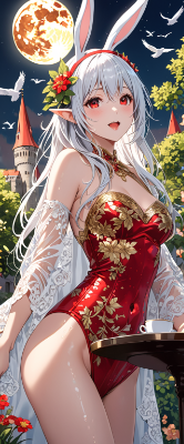 赤バニーエルフ