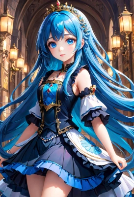 青髪のお姫様