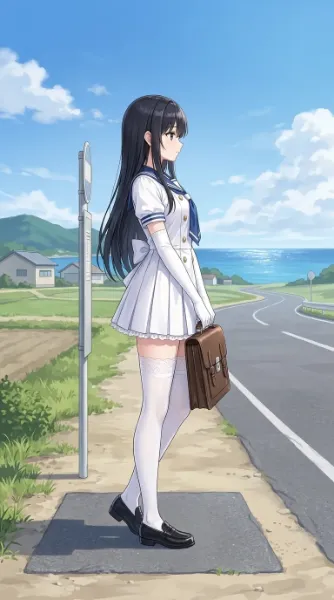 田舎のバス停
