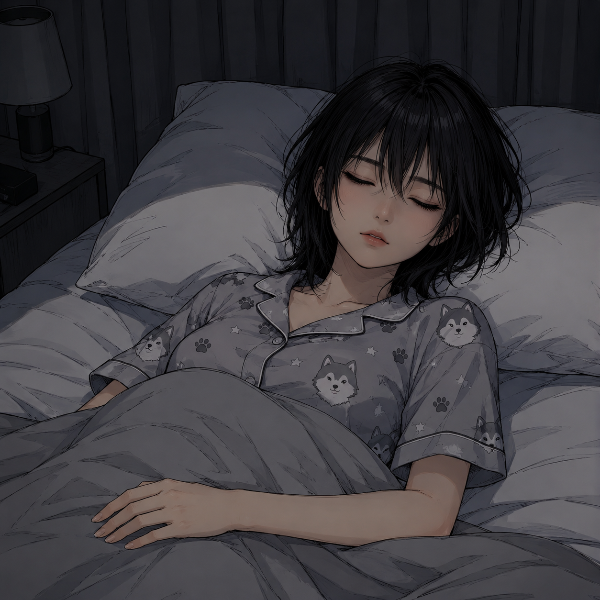 おやすみ🌙（ウルフちゃん）