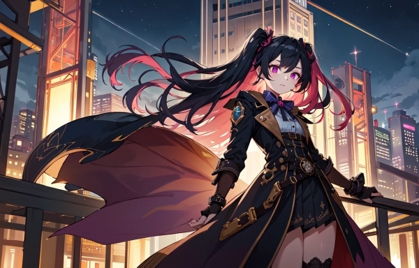 夜景とうちの子（10枚）