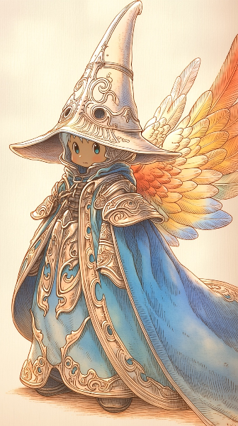 空を舞う小さな魔導士