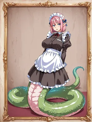 メイドラミアの肖像画